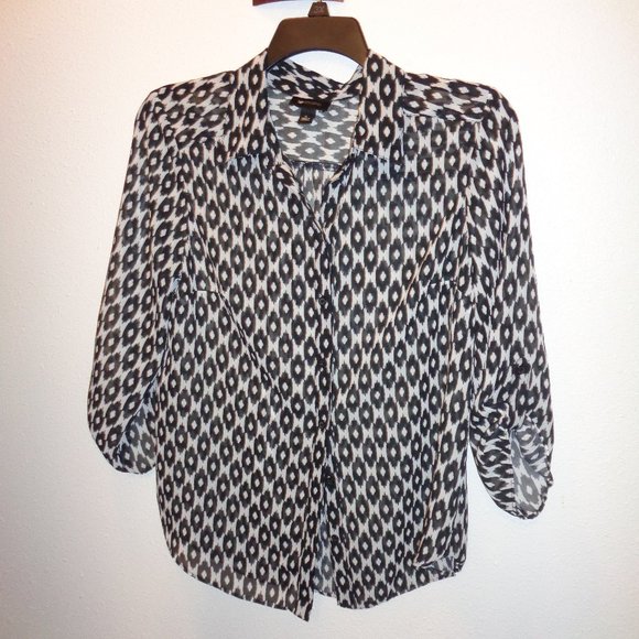 AB Studio Tops - AB Studio Women's Button Front Shirt Size Large